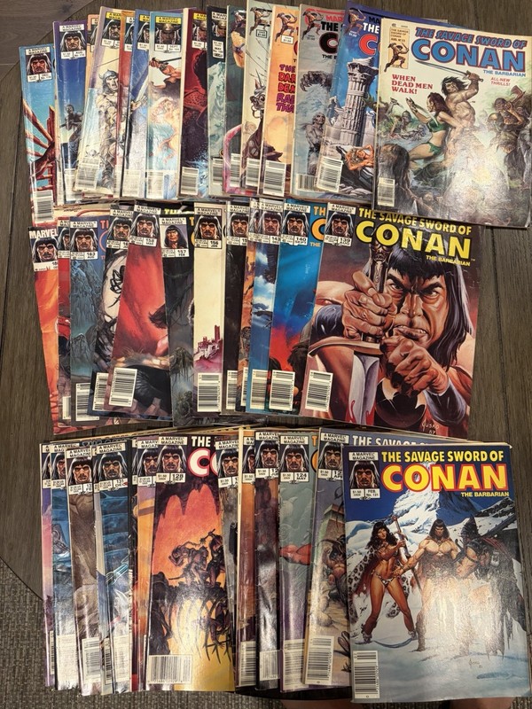 The Savage Sword of Conan Magazines  Lot Of 44 books VG