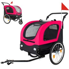 2-in-1 Bike Trailer  Pet Stroller for Dogs up to 110lbs  Pet Carrier Cart
