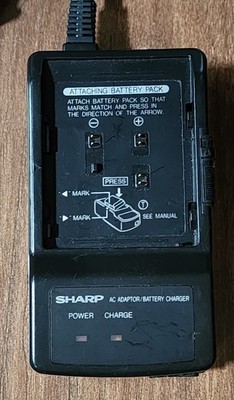 Genuine Sharp Battery Charger UADP-0204TAZZ Output-DC 4.5V-3.5A for Camcorder 