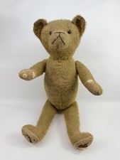 Antique c1920s 23 Mohair Teddy Bear Glass Eyes Jointed Humpback Excelsior