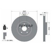 2X Bremsscheibe Vorne FüR Toyota Verso R2 2.2 09 Bis 18 Textar 2AD-FHV 2WW