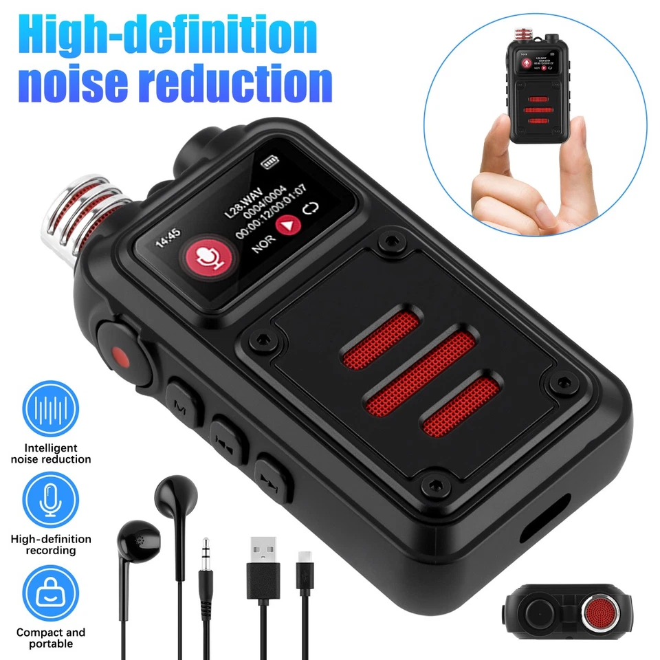 Mini Digital Voice Activated Recorder Dictaphone Audio Sound Recorder OTG 32G US - Image 2 of 4