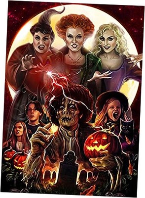 Diamond Painting Kits for Adults,Diamond Art Halloween HD Canvas DIY 5D Full 