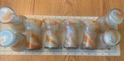 Eight Vintage Orange Swirl Juice Glasses-4 Inches Tall-5 Ounces — photo 2