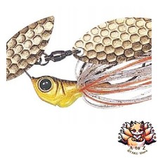 NEW Evergreen Spinnerbait D-Zone Fly Tandem Willow Leaf 1/4oz Black King #22