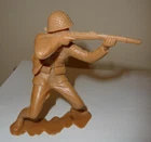 MARX TOYS LARGE VINTAGE PLASTIC WWII US ARMY SOLDIER WITH RIFLE - GOOD CONDITION