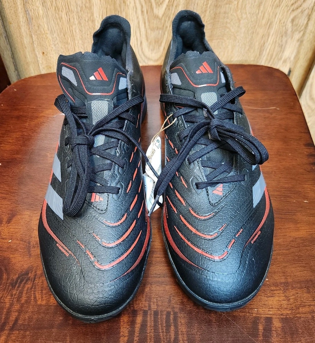 ID3768 Adidas Predator League Turf Shoes Size M10 W11 New Core Black adidas Predator League Turf - Core Black/Carbon/Gold Met  main image 3