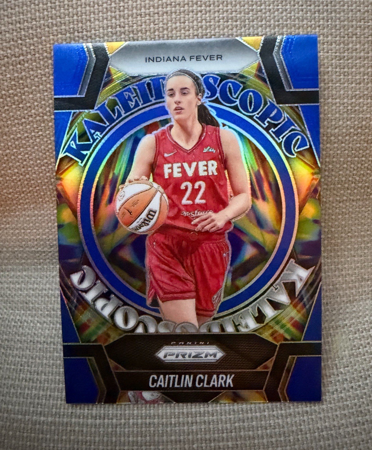 Caitlin Clark 2025 Panini Prizm WNBA Kaleidoscopic Blue 01/49 Indiana Fever #4