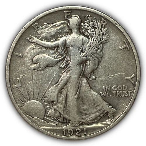 1921-S Walking Liberty Half Dollar Near Extremely Fine XF/VF+ Coin #26009