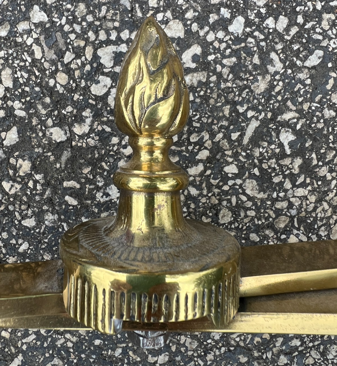 Antique Victorian Pair of Brass Funeral Folding Casket Coffin