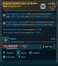 Borderlands 4 🎉 Quartermaster Hero of Bullet ✨ [Mag/EquipSPD]