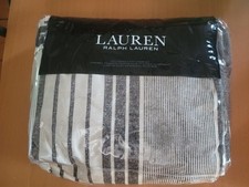 New Ralph Lauren Devon Stripe Full/Queen Duvet Cover Shams Set 3Pc