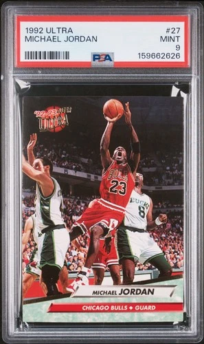 1992 FLEER ULTRA #27 MICHAEL JORDAN PSA 9