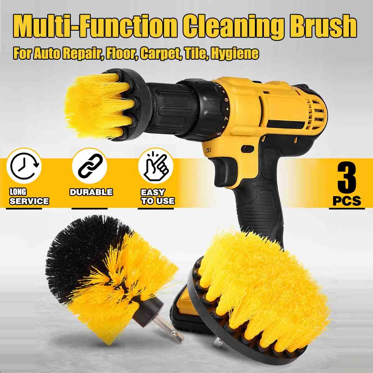 3PCS Power Scrubber Brush Sets Electric Drill Cleaning Brush For Cordless Drill Attachment Kit Power Scrub Brush - Drill Brush, Drill Brush Set