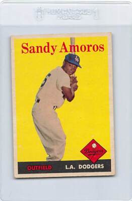 1958 Topps #93 Sandy Amoros Dodgers VG *DA-D5160