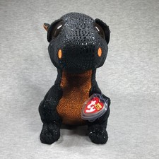 TY Beanie Boos - 9" MERLIN the DRAGON Medium (glitter eyes) RARE MWMT