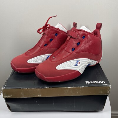 New SAMPLE Reebok Answer IV Red V53152 Custom Made for Allen Iverson Sneakers