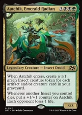 NM Prerelease Foil Aatchik, Emerald Radian, MTG, Aetherdrift, Magic, 187