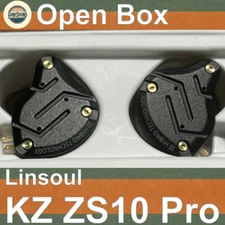 Linsoul KZ ZS10 Pro 4BA+1DD 5 Driver InEar HiFi Earphones with Mic，Fast shipping