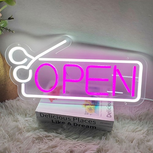 Custom led open sign neon for business signs light with hours Shop windows sign - Picture 6 of 22