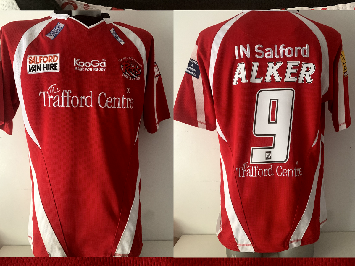 Salford CIty Reds Alker Adult Small Rugby League Shirt Jersey Top