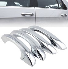 8x Door Handle Cover Mirror Plated Chrome Silver Plastic Fit 15-20 Golf 7 GTI R