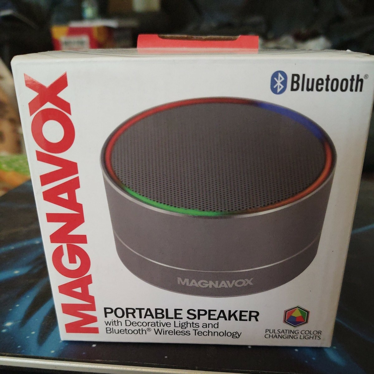 Magnavox Mma3652-GY GRAY Portable Speaker With Bluetooth AND