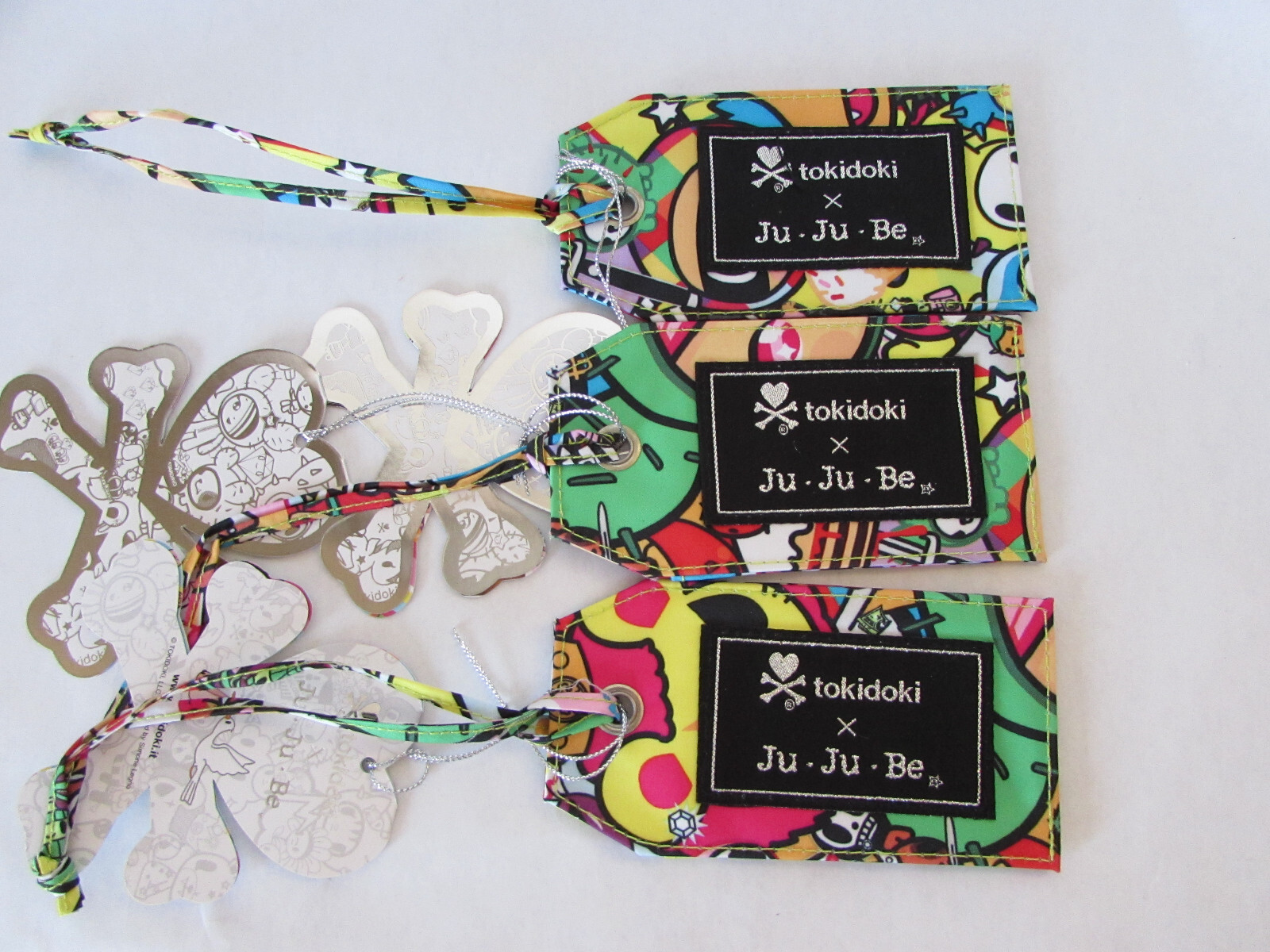 Jujube Tokidoki Be Tagged Iconic Tag Luggage Bag Holder Set of 3  K