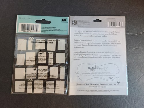 Scrapbooking supplies lot~ Various Types of Birthday Stickers ~ 2 Packets - Picture 2 of 2