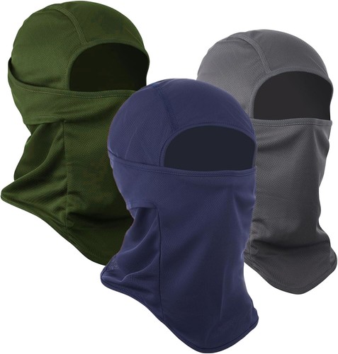 Paquete de 3 mascarillas de esquí de pasamontañas máscara facial completa de invierno capucha de protección UV para hombres mujeres - Imagen 22 de 35