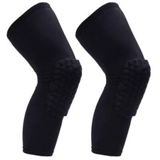 Knee Compression Pads Long Leg Sleeve Brace Protection for Basketball Footbal...
