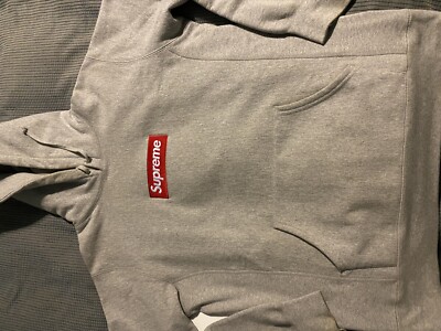 100% Auth. Supreme Box Logo Hoodie Sweatshirt Heather Grey 100% Auth. Supreme Box Logo Hoodie Sweatshirt Heather Grey