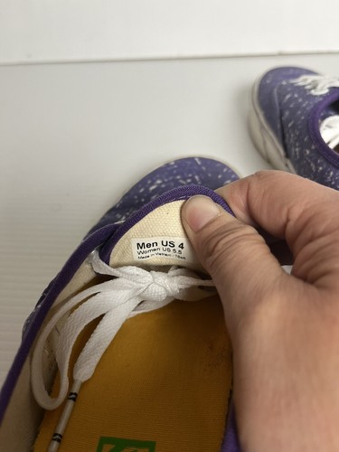 Vans Crayola Purple Canvas Lace Up Shoe Ladies Size 5.5 Men’s 4/kids Size 3 - Picture 6 of 8