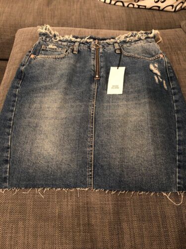 River Island Ladies BNWT Size 8 Denim Skirt - Picture 1 of 12