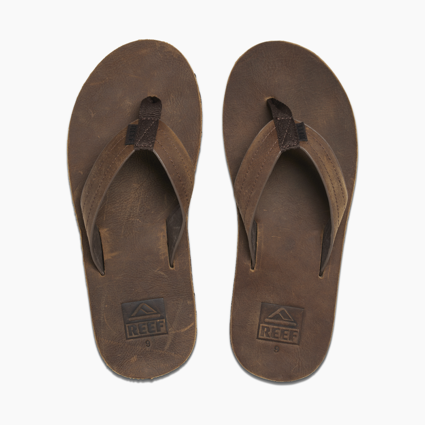 REEF Men's Voyage LE Flip Flop Sandal Dark Brown RF0A2YFR RFDAB Size 9.