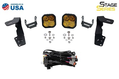 Diode Dynamics Amber  SS3 Sport LED Ditch Light Kit For 2015-2021 Subaru WRX/STi