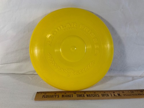 Vintage Frisbee WHAM-O 1966 Flying Disc Yellow Retro Disk Golf 9"