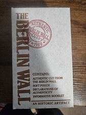 Piece of Berlin Wall Original Box All Paperwork