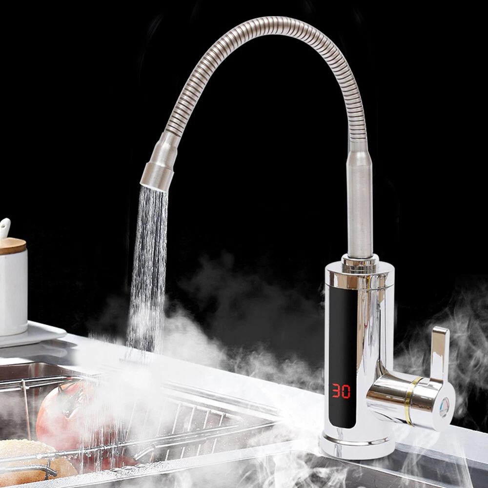 3000W LED Electric Instantaneous Water Heater Faucet Instant Warm Faucet  Bath/Kitchen | eBay