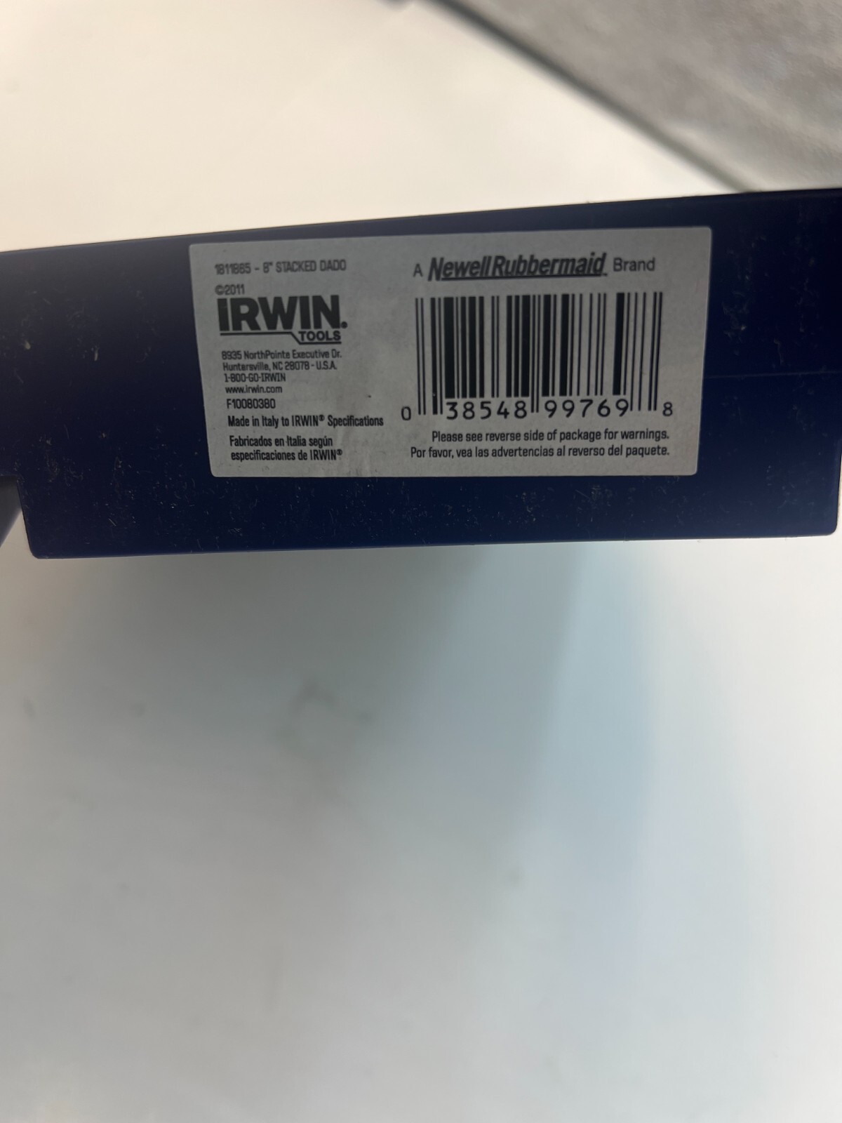 IRWIN 1811865 Marples 8" Stacked Dado 12 Teeth Saw Blades Carbide Tip