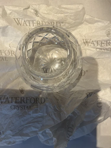 Vintage Waterford Crystal Lismore Rose Bowl Vase Candle Holder 4 Inch