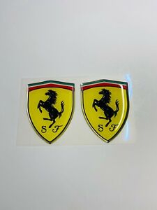 3D Ferrari logo badge emblem Decal Domed Raised 2
