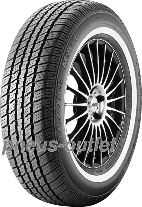 Pneu été Maxxis MA 1 175/80 R13 à flancs blancs pour berlines vintage