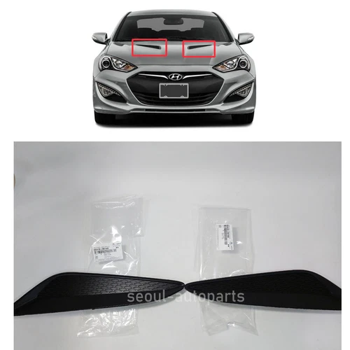 Genuine Hood Vent Grille 2Pcs RIGHT & LEFT For HYUNDAI Genesis Coupe 13-16