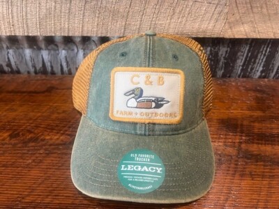 New C&B Farm + Outdoors Legacy Old Favorite Trucker OFA Cap Hat Shoveler Duck