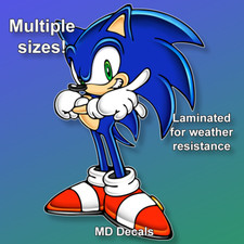 Sonic the Hedgehog Sticker custom size, laminated and glossy, Sonic Adventure