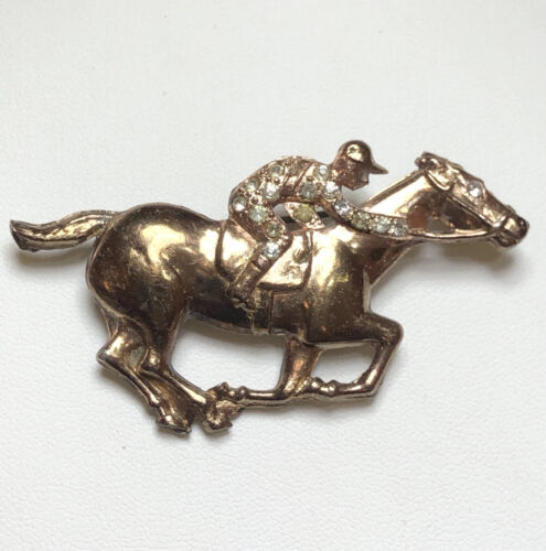 Horse Ass enamel pin NOS vintage equestrian butt behind hat lapel farm animal