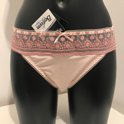 Bestform Precieuse Pink Briefs Pants Knickers floral lace panties underwear 467