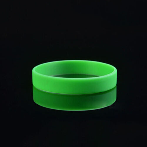 50/100 piezas pulseras de goma de silicona para adultos pulsera en blanco pulsera multicolor - Imagen 16 de 22