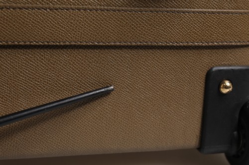DOLCE & GABBANA Bag Fuchsia Khaki Leather Trolley Travel Wheel Suitcase 2850usd - Picture 15 of 22